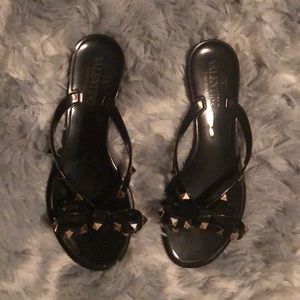 Black Valentino Garavani rockstud sandals